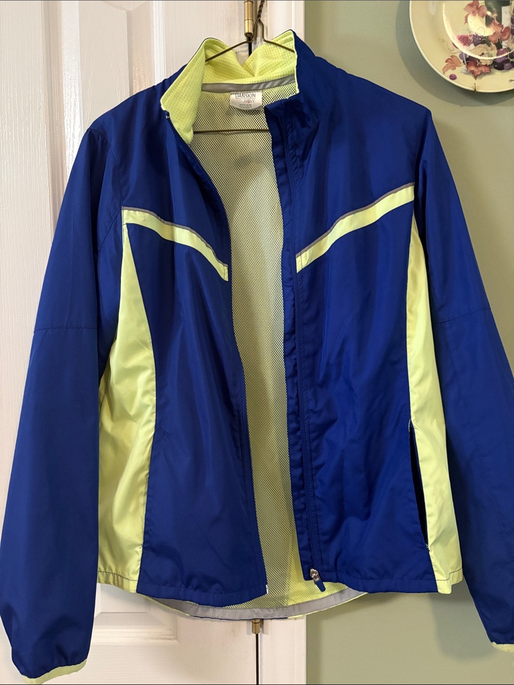 Danskin Blue and Lime Active Shell Jacket